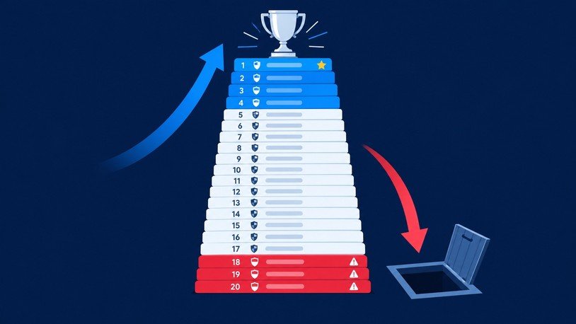 Champions League, Europa League and Relegation Places